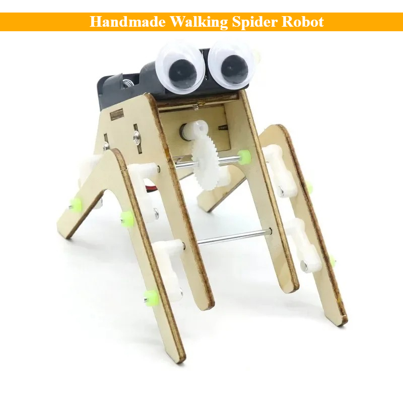 Science Project Robot - Verbeelding DIY Handgemaakte Walking Spider Robot