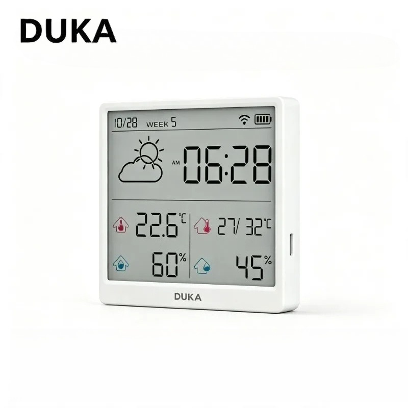 Weather Station Indoor - DUKA ATuMan Wi-Fi slimme temperatuur- en