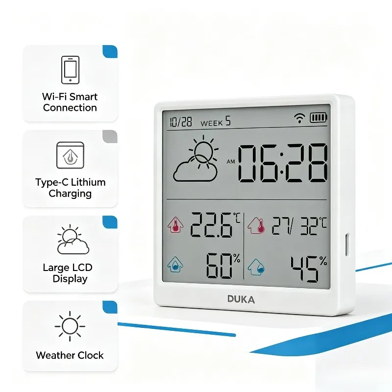 DUKA ATuMan Wi-Fi slimme tempe - Weather Station Indoor recensie en prijs