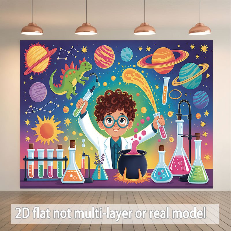 Sterrenwetenschap wanddecorati - Science Nursery recensie en prijs